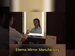 5mm 磨いた銀の鏡とディミング機能の壁掛け LED浴室鏡