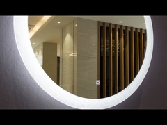 壁掛け フレームレス 丸い ライト アイス フラワー LED バスルーム ミラー モダンなデザイン