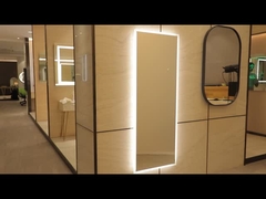 Rectangular Wall Mounted Acrylic Illuminated Haircut LED Lighted Mirror W18