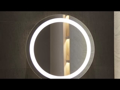 バスルーム用 壁掛け丸いバックライト鏡 5mm 環境用 銀鏡