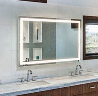 Stainless Steel Bathroom Decorative Wall Mirror Cabinet With Light CCT 2700K-6000K