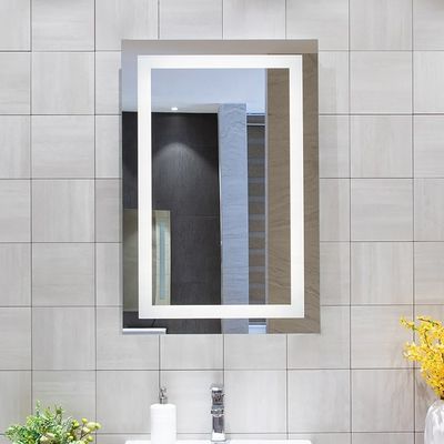 Living Room Illuminated Rectangle Shaving Shower Room Bathroom Mirrors With Touch Switch