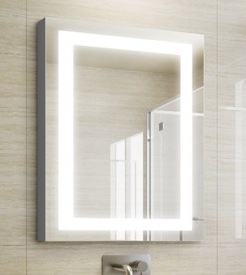 Space Saving Aluminum Mirror Cabinet High Definition Compact Light Up Bathroom Mirror Cabinet