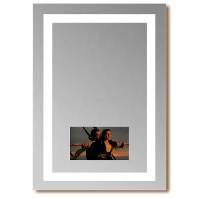 Frameless Lighted Mirror TV Touch Screen Backlit Mirror With TV High Tech