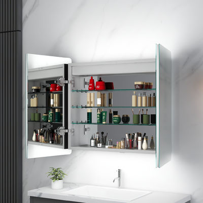 Bathroom Mirrored Cabinet with Drawers and LED Light The Perfect Storage Solution