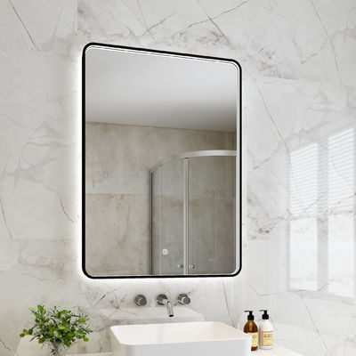 Touch Screen Round LED Bathroom Mirror Dustproof Dirt Resistant Shockproof