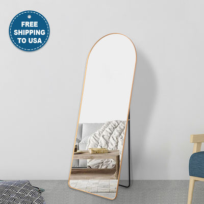 Modern Aluminum Full Length Dressing Mirror For Bedroom Decorations