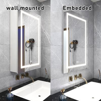 Rust Resistant Lighted Mirror TV Aluminium LED Backlit Bathroom Mirror