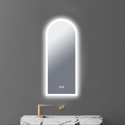 Arch Shape Modern Luxury Hotel Bathroom Decorative Round Wall Smart Mirror With LED Lighted