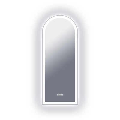Arch Shape Modern Luxury Hotel Bathroom Decorative Round Wall Smart Mirror With LED Lighted