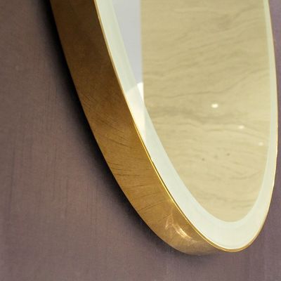 Modern Luxury Home Decor Metal Framed Mirrors Living Room Oval Wall Gold Mirror