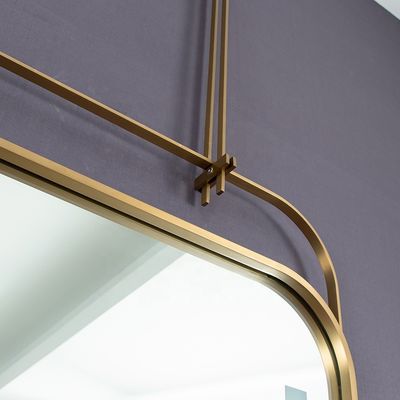 Christmas Luxury Square Frame Decorative Wall Mounted Mirror with Lighting