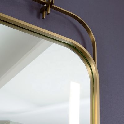 Christmas Luxury Square Frame Decorative Wall Mounted Mirror with Lighting