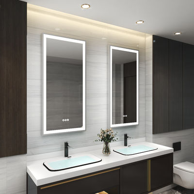 ETL CETL CE RoHS Certified Smart Bathroom Mirror with Bluetooth and Anti-Fog Features