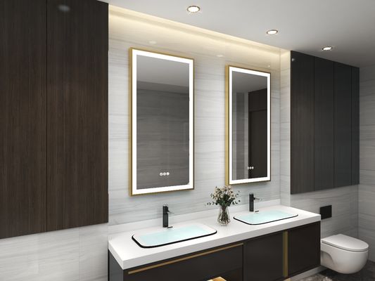 ETL CETL CE RoHS Certified Smart Bathroom Mirror with Bluetooth and Anti-Fog Features