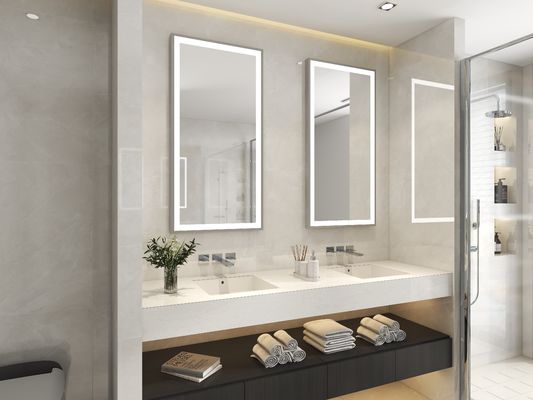 ETL CETL CE RoHS Certified Smart Bathroom Mirror with Bluetooth and Anti-Fog Features