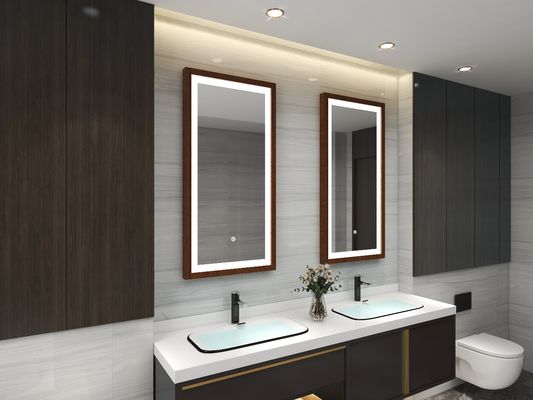 ETL CETL CE RoHS Certified Smart Bathroom Mirror with Bluetooth and Anti-Fog Features