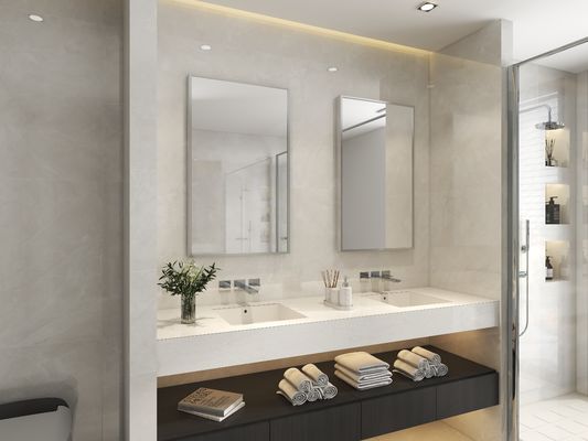 ETL CETL CE RoHS Certified Smart Bathroom Mirror with Bluetooth and Anti-Fog Features