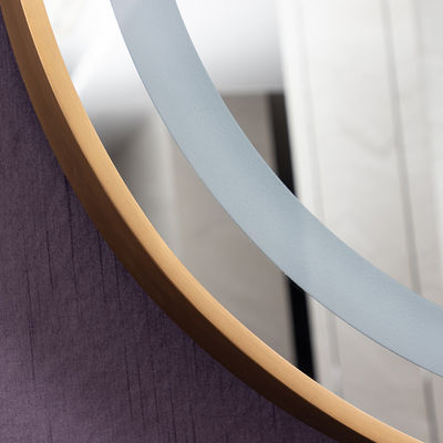 Rust Resistant Metal Frame Hotel Vanity Smart Bath Wall Mirror with Heating and Anti-Fog LED