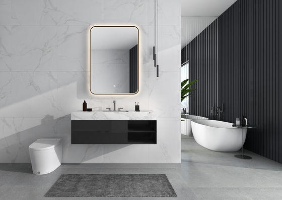 Hotel Silver Lenses Backlit Touch Sensor Led Bathroom Mirror with Light and Magnifying