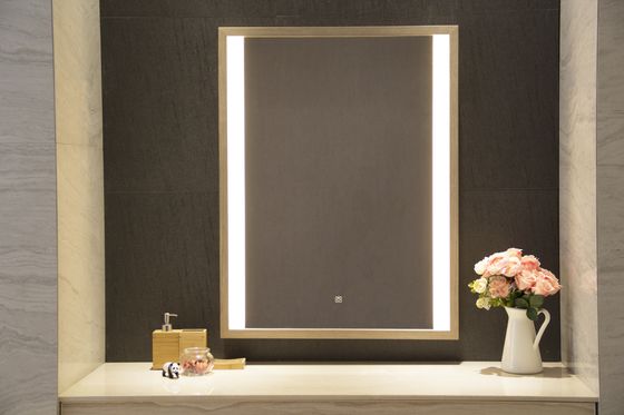 Modern Touch Screen LED Smart Wall Mounted Custom Shape Bathroom Mirror For Hotel Home