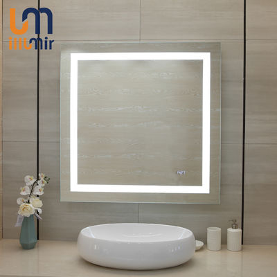 Light-Equipped Smart Backlit Bathroom Mirror with Touch Screen and Anti-Fog Functio