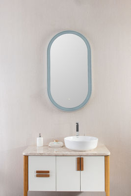 HD LED Dressing Mirror With Lights Intelligent Waterproof Time Temperature Display