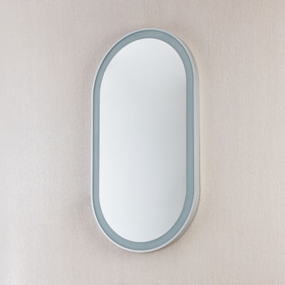 HD LED Dressing Mirror With Lights Intelligent Waterproof Time Temperature Display