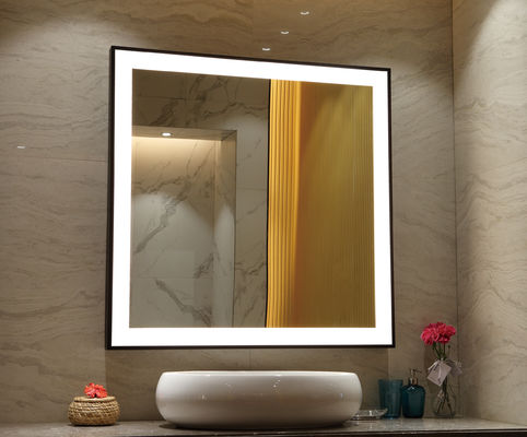 LED Wall Mounted Dressing Mirror With Lights High Definition For Hotel