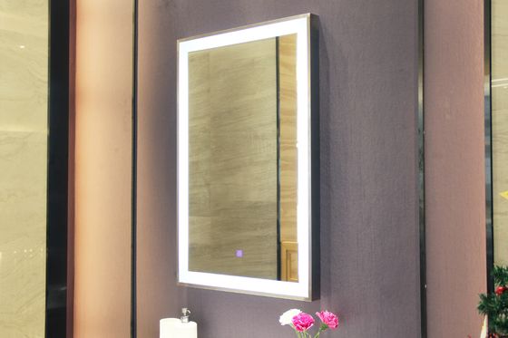 LED Wall Mounted Dressing Mirror With Lights High Definition For Hotel
