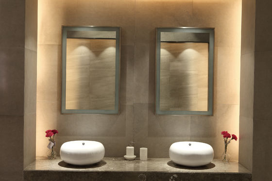 LED Wall Mounted Dressing Mirror With Lights High Definition For Hotel