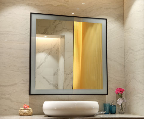 LED Wall Mounted Dressing Mirror With Lights High Definition For Hotel