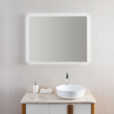 Memory Function Vanity Mirror With Led Lights Modern Design Touchable Screen