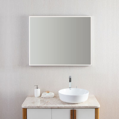 Memory Function Vanity Mirror With Led Lights Modern Design Touchable Screen