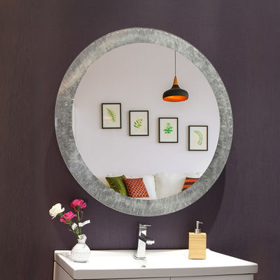 Wall Mounted Frameless Round Led Bathroom Mirror With Modern Design