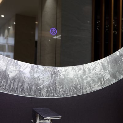 Decoration with Makeup Vanity and Smart Touch Screen Bathroom Mirror