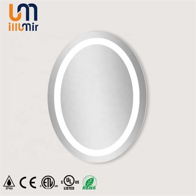 50/60Hz Grounded UL ETL CE Certified Frameless Oval Round Backlit LED Bathroom Mirror