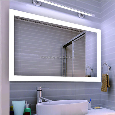 Hotel Must Have Large Wall Mounted Bathroom Mirror With Light And 50/60HZ Voltage