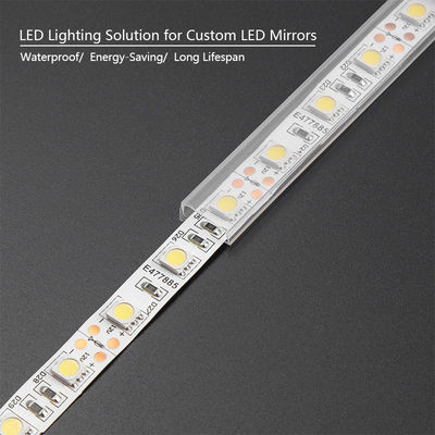 5mm Copper Free and Fingerprint Free Mirror Glass Rectangle for Hotel Project Bathroom