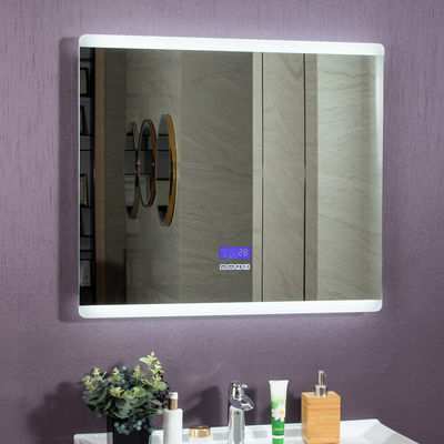 Custom Illuminated Wall Bath Bathroom Smart LED Digital Mirror and Modern Design Style