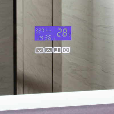 Custom Illuminated Wall Bath Bathroom Smart LED Digital Mirror and Modern Design Style