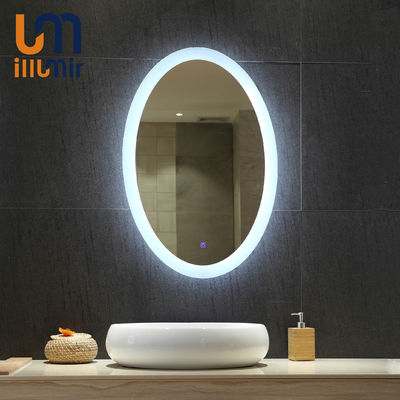 Clear Smart Adjusting Dimming and Color Temperature Round Decorative Wall Mounted Bathroom LED Mirror
