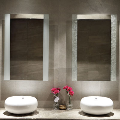 Beauty Salon Illuminated LED Bathroom Mirror Customizable With 24VDC Lighting