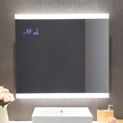 Smart and Stylish Square Wall Mounted LED Lighted Wifi Weather Display Smart Mirror