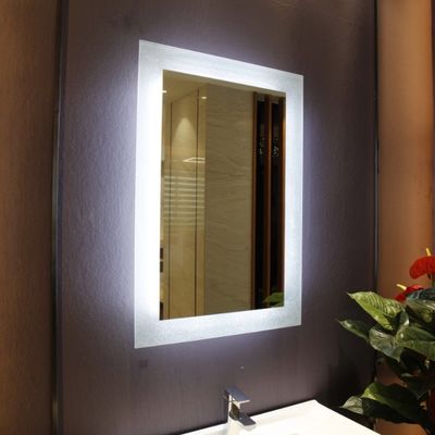 Hotel Bathroom Luxury LED Lit Up Mirror with Wall Mounted Installation and Equipped Light
