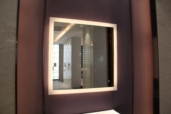 Hotel Bathroom Luxury LED Lit Up Mirror with Wall Mounted Installation and Equipped Light