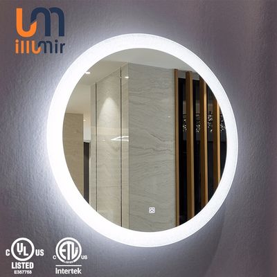 Wall Mounted Lighted Mirror 5mm Copper Free Silver Mirror Glass for Hotel Home LED