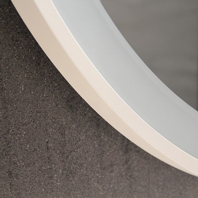 Upgrade Your Home Decor with Large Custom Round Wall Mirror in White Framed Furniture