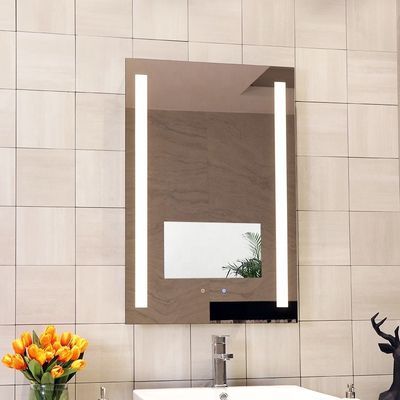 Natural Warm Light Lighted Mirror TV Residential Led Bathroom Mirror With TV