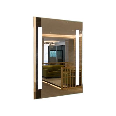 Customized Design Style LED Lighted Bathroom Mirror with Clock and Medicine Cabinet